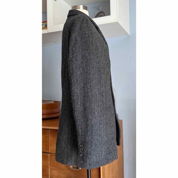 J Crew 42R Yorkshire Tweed Moon England Wool Sport Coat Blazer Vest Herringbone - Picture 11 of 12